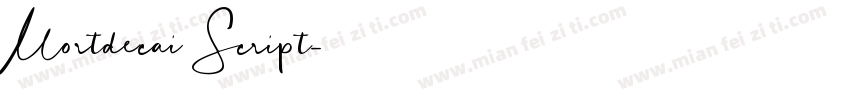 Mortdecai Script字体转换